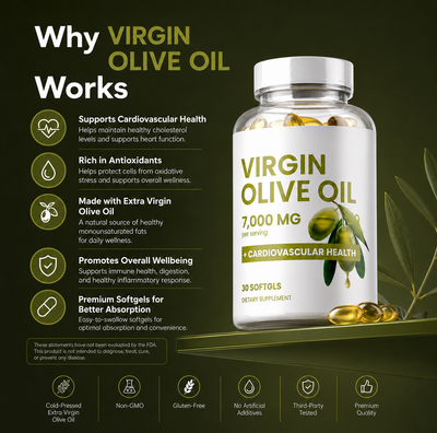 Nova Fuel Virgin Olive Oil — 7,000 MG | 30 Softgels
